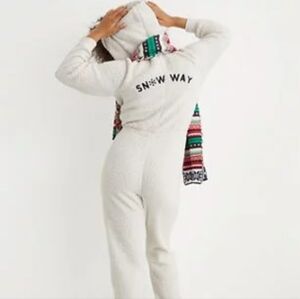 Aerie Cream Sherpa Onesie